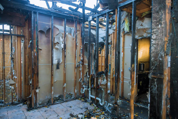 Professional Fire Damage Assessment technician working in Black Earth, WI
